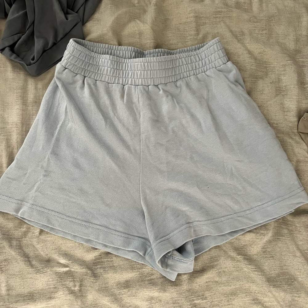 Zara light blue cotton shorts!